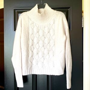 WHBM white sweater